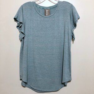 Anthropologie Dolan Robins Egg Blue Flutter Tee